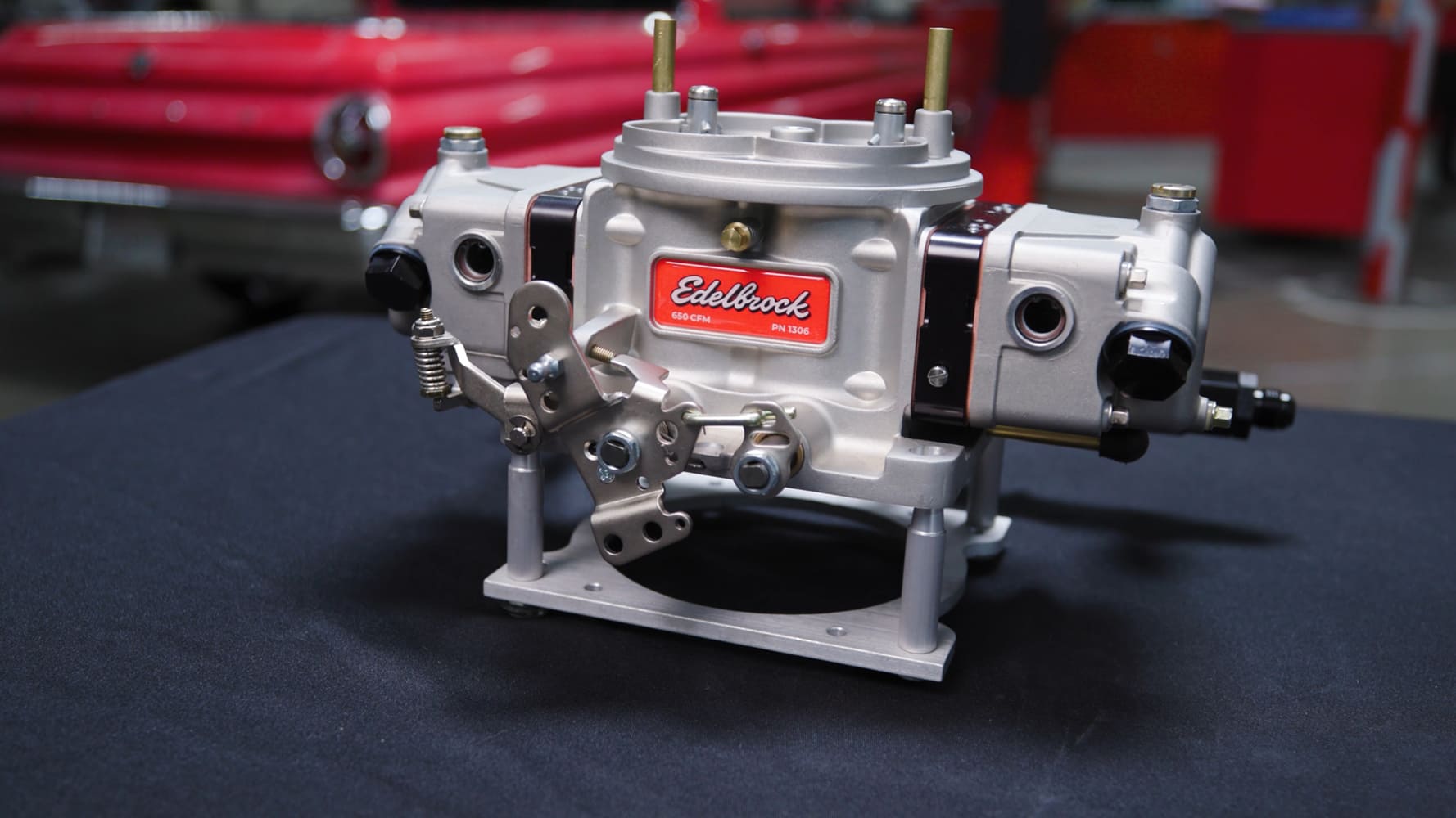 02 edelbrock vrs415 underside throttle bore base plate cnc machined billet aluminum
