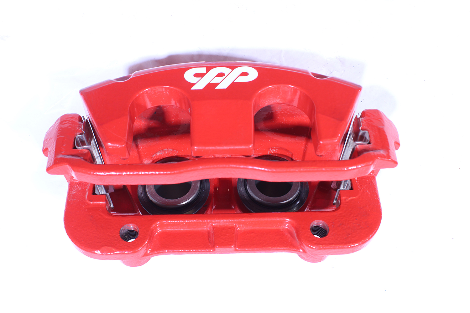 03 1965 mustang cpp brake caliper front view dual piston performance disc conversion