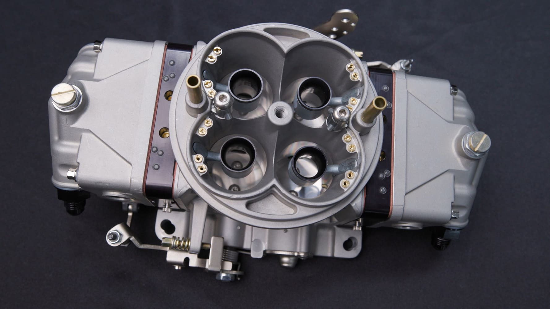 03 edelbrock vrs415 carb removed offenhauser intake lokar throttle cable routing