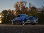 04 1952 chevy styleline pro touring build deep blue body chrome accents wide wheels