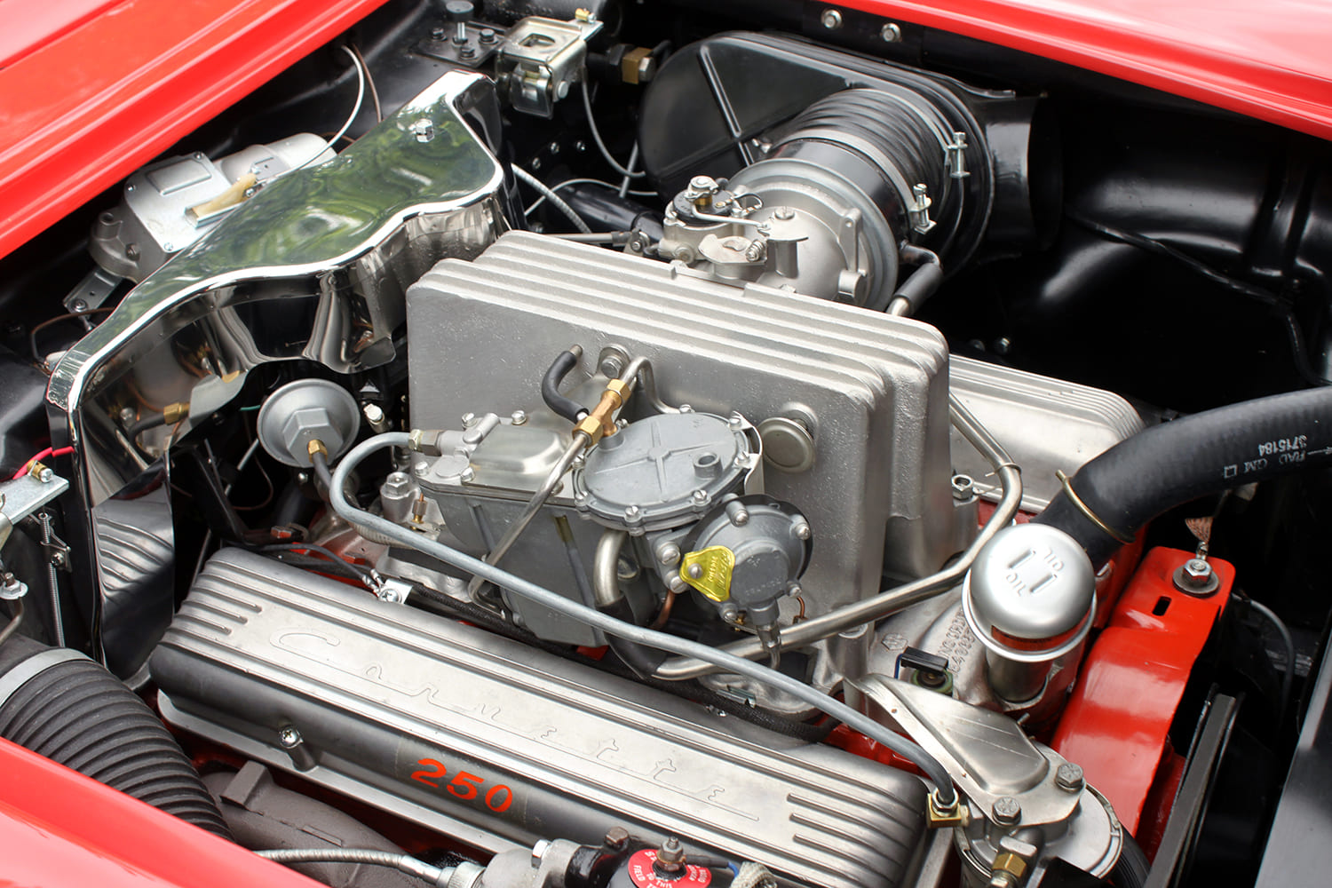 04 1957 corvette 283 rochester ramjet fuel injection engine bay