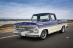 05 1967 Ford F100 classic custom truck blue white two tone