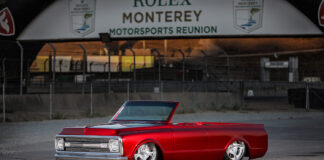 1971 Chevy Blazer roadster slammed billet wheels candy paint sunset shoot