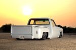 06 1986 Chevy C10 rear angle tucked wheels smoothed bodylines bagged suspension