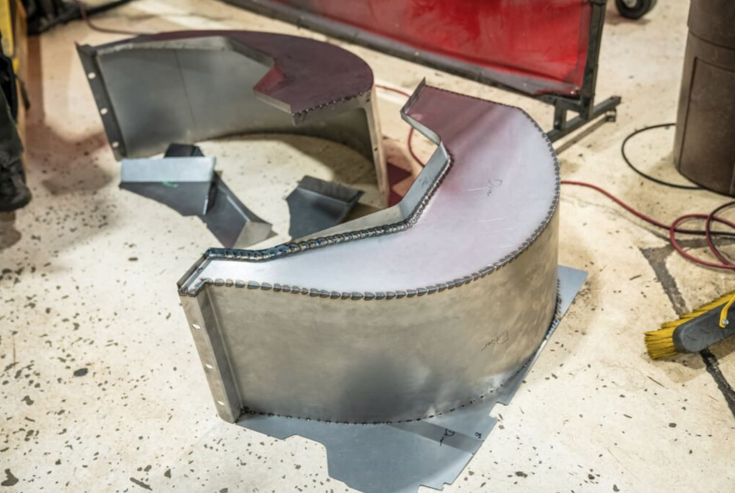 06 1990 Chevy C1500 OBS custom inner fender tubs fabricated raw metal