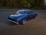 07 1952 chevy styleline high rear view custom bodywork shaved trunk blue paint