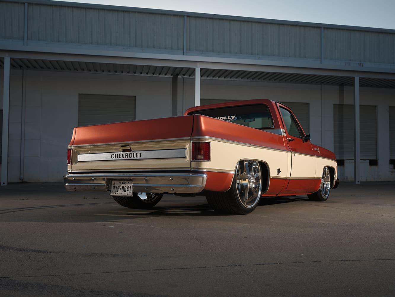 07 1977 Chevy C10 shortbed rear tailgate Chevrolet badging custom paint