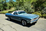 1 1968 el camino blue convertible driving