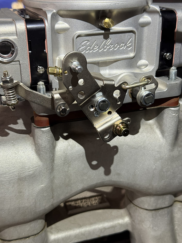 10 1950 chevy 3100 edelbrock vrs415 finished install dual feed fuel lines billet valve covers
