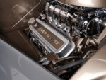 1953 Chevy 3100 custom V8 valve covers Silver Ghost script smoothed bay