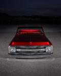 1971 Chevy Blazer front view billet grille custom headlights night shot