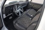 13 1986 Chevy C10 custom interior diamond stitched suede bench billet specialties wheel
