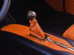 14 1952 chevy styleline shift lever orange leather boot custom trim billet linkage
