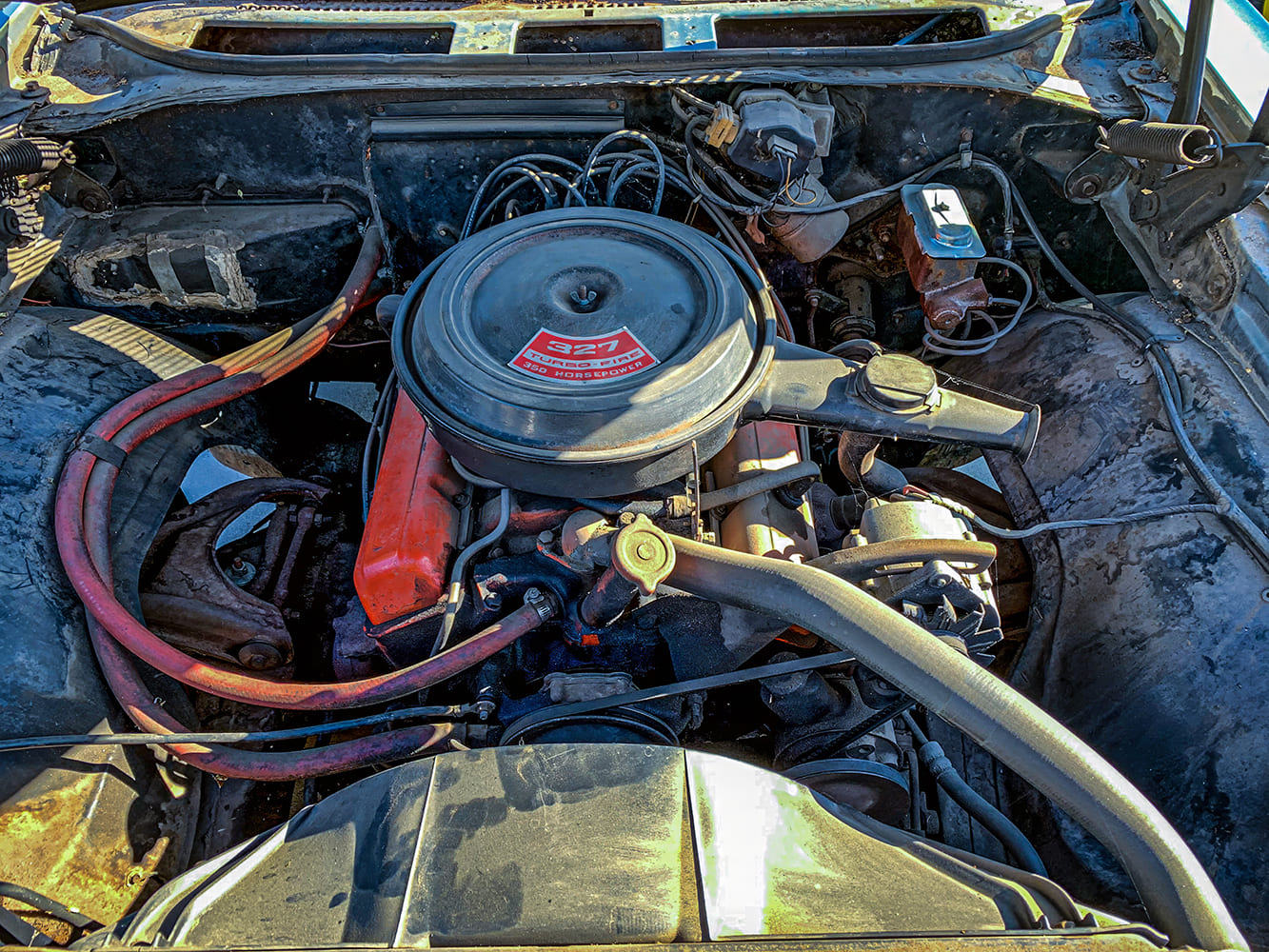 14 350 hp 327 ci small block all original