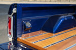 18 1967 Ford F100 open tailgate revealing custom wood bed