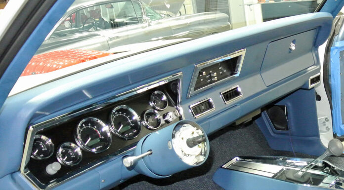 30 1971 plymouth duster completed dash gauges console installed blue interior