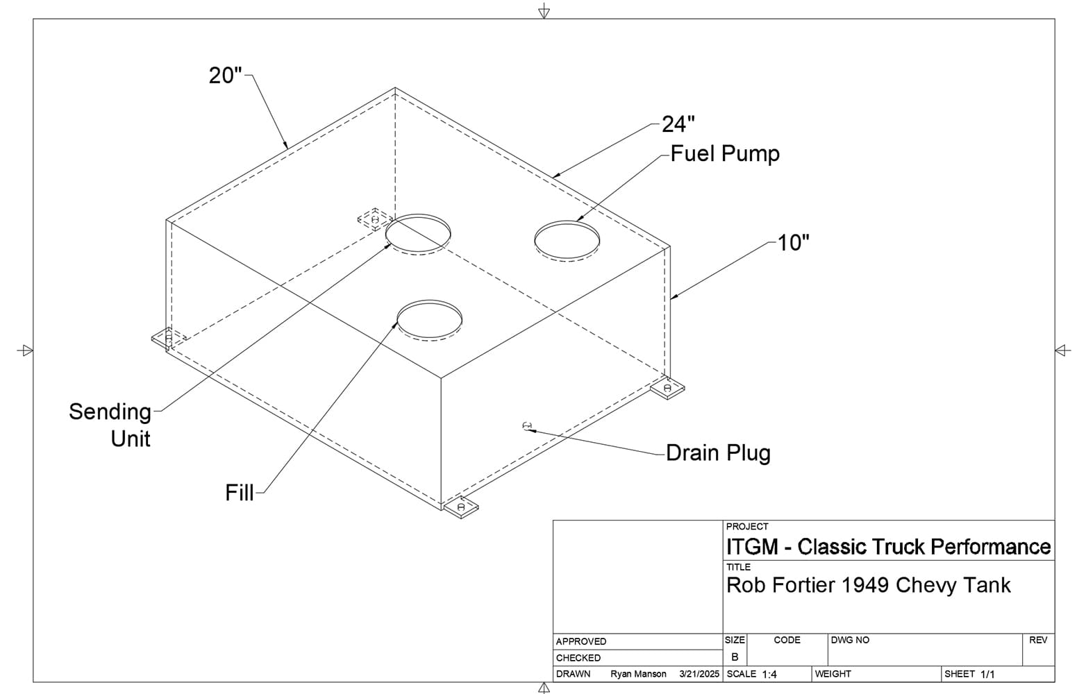 CTP APR 2026 1948 Chevy Ricks Tank Install 08