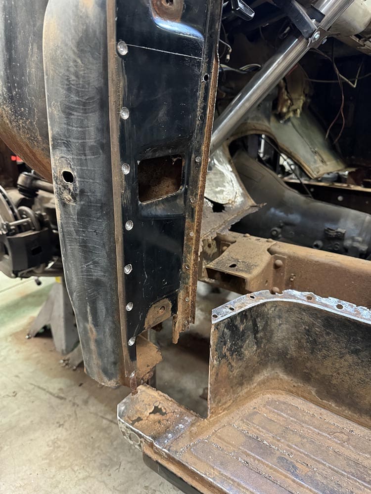 1959 F-100 Rust Repair Step Riser