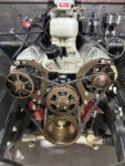 53 Chevrolet 3100 V8 engine serpentine belt system Edelbrock intake custom pulley drive