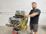 Fitech Dual Quad LS3 engine swap polished long tube headers