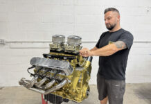 Fitech Dual Quad LS3 engine swap polished long tube headers