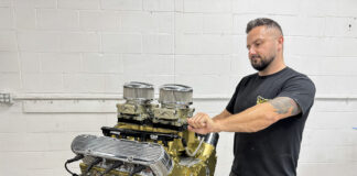 Fitech Dual Quad LS3 engine swap polished long tube headers