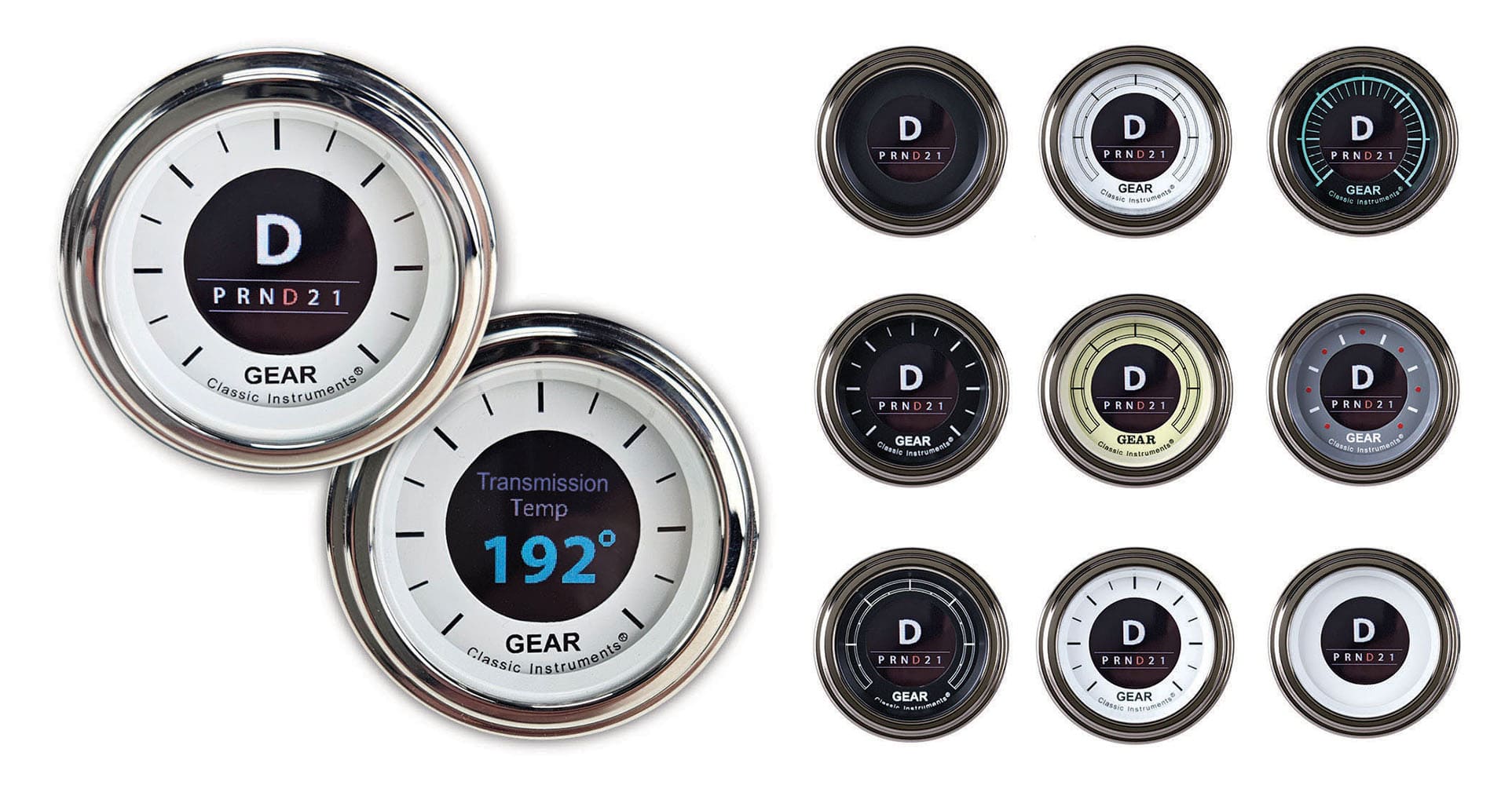 digital gear indicator and gauges