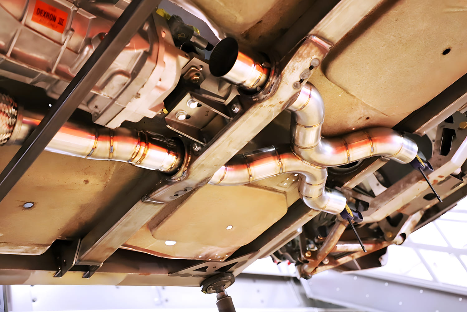 1965 Chevy Corvette exhaust pipe tig welded