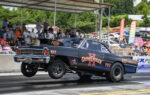 gravedigger ii chevy ii race car wheelie