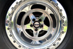 G-body Chevrolet Malibu polished beadlock wheel Strange Engineering center cap racing slick