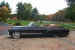 03 1948 Cadillac convertible parked estate driveway black paint brown leather interior high end custom