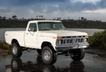 1977 Ford F 150 short bed 4x4 white paint vintage styling