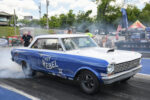 blue white chevy ii gasser