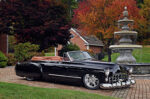 07 1948 Cadillac convertible classic luxury car autumn setting custom wheels low stance