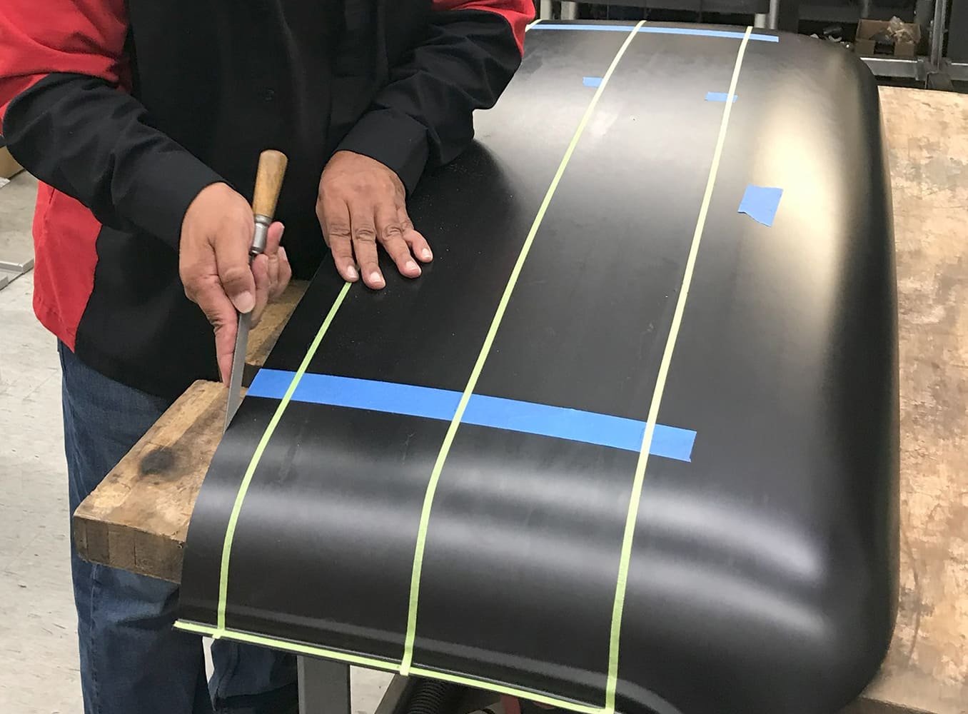 roof skin scribe cut prep work