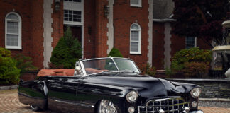 08 1948 Cadillac convertible front angle chrome bumper iconic grille custom classic build