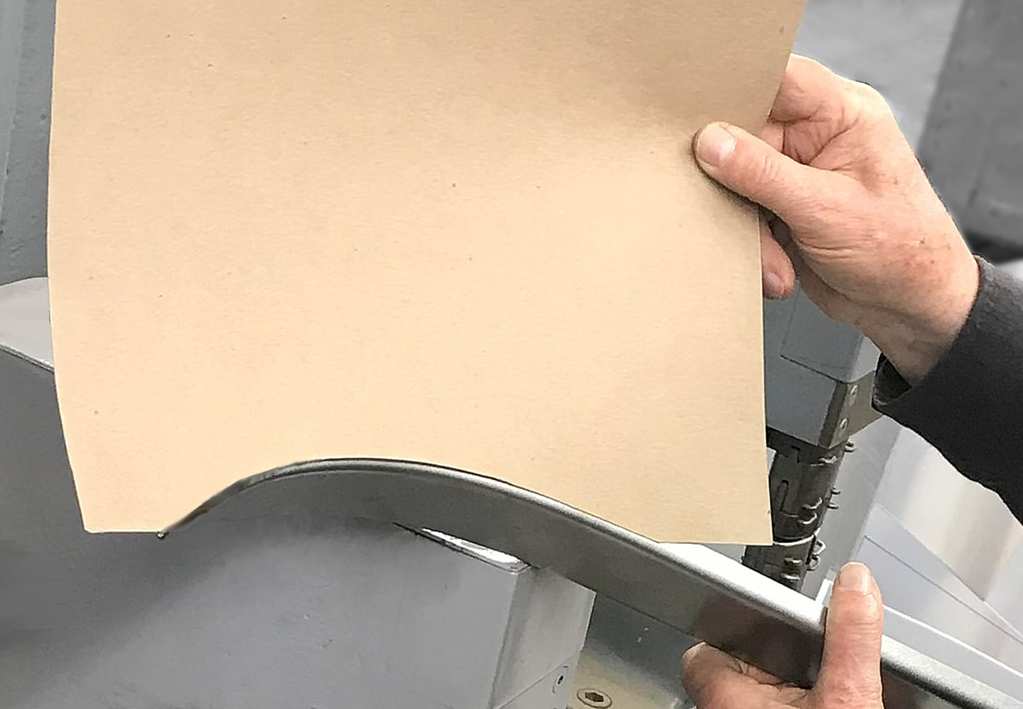 Matching the roof channel profile to the cardboard template