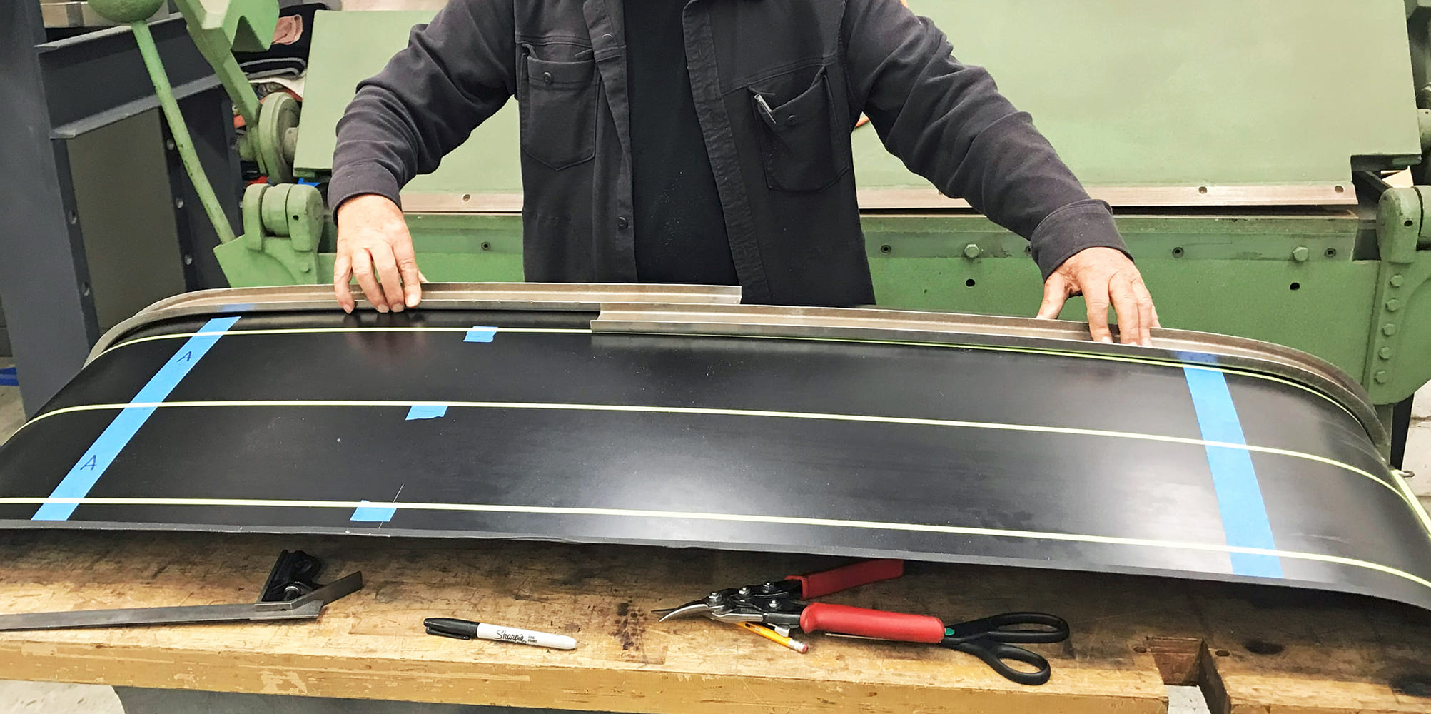 roof stiffener placement layout trimming and welding