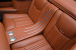 18 1948 Cadillac convertible rear seat detail tan leather stitching high end custom interior