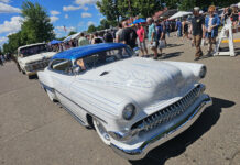 early 50s chevy custom with pinstriping