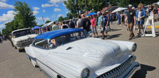early 50s chevy custom with pinstriping