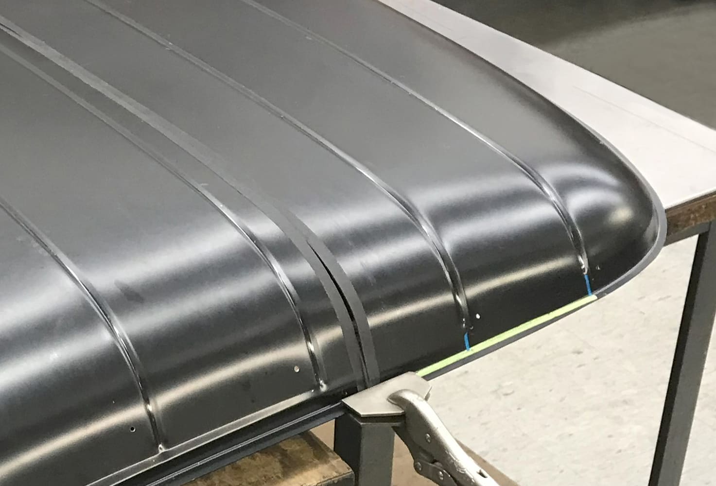 clamped for fit ford roof panel bead rolled
