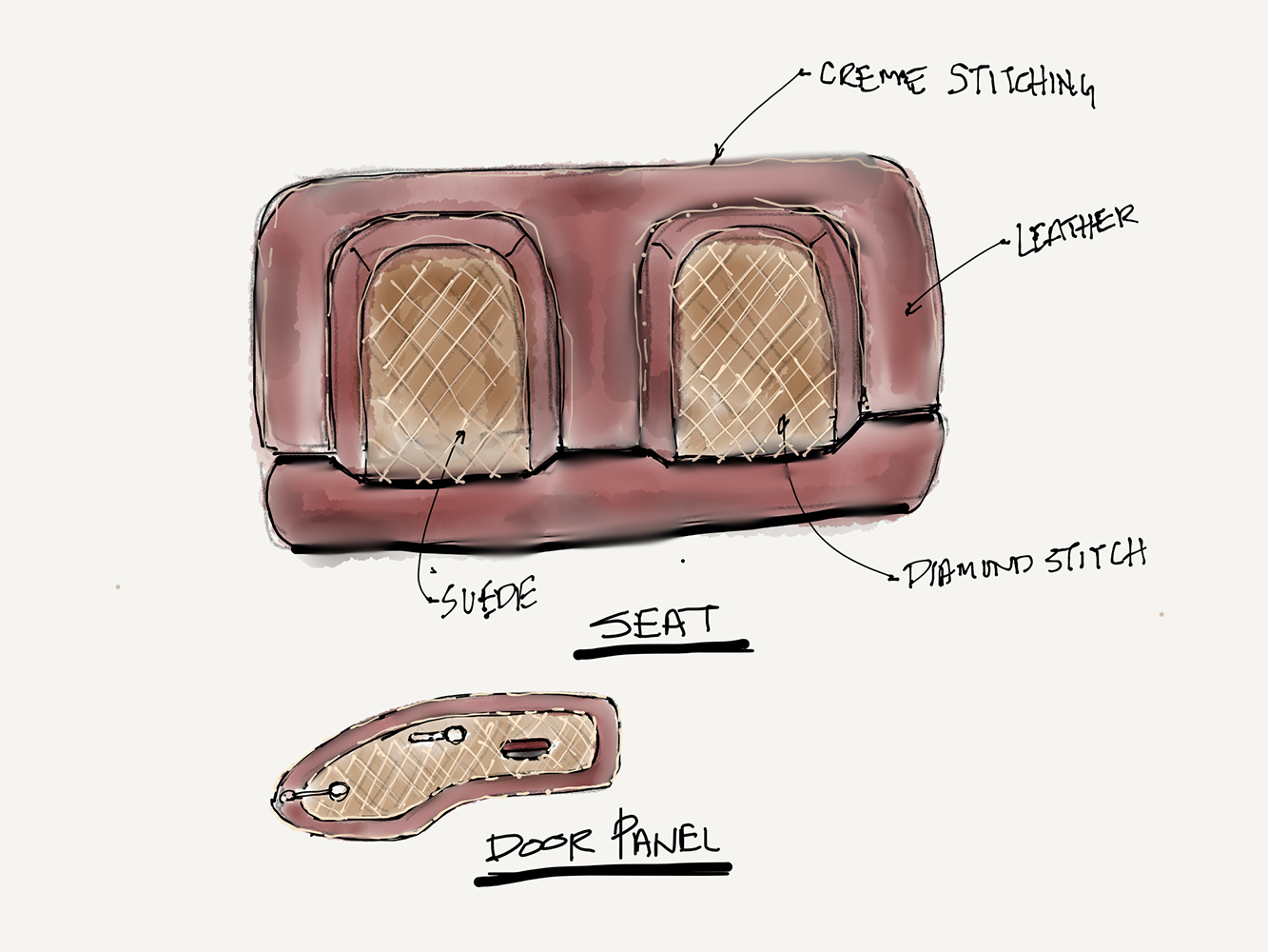 61 apache custom interior sketch