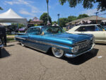 blue 1959 chevy back to the 50s