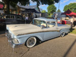 blue and white ranchero