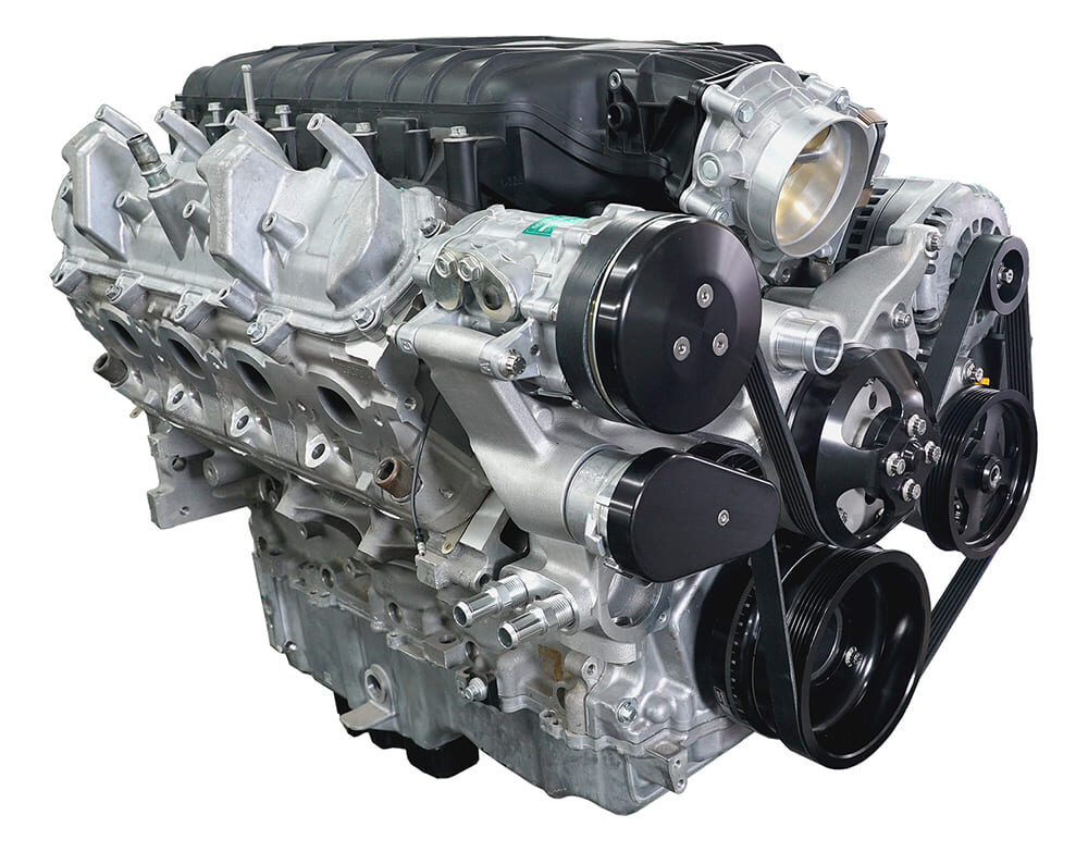 Chevy LT engine with accessory drive kit
