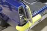 1966 Chevrolet Nova tail light gas cap housing mockup metal fabrication rear quarter panel custom build