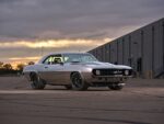 Supercharged Camaro – A Pro-Touring Monster with a ProCharger 1969 Chevrolet Camaro custom side three quarter silver paint wide tires pro touring muscle car