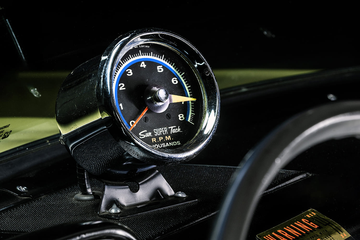 Sun Super Tach RPM gauge vintage dashboard tachometer hot rod instrumentation