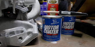 kbs motor coater engine enamel cans deep rich OEM color automotive paint supplies workbench